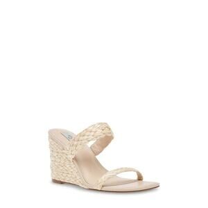 NEW Steven New York Ardy Raffia Espadrille Wedge Sandals